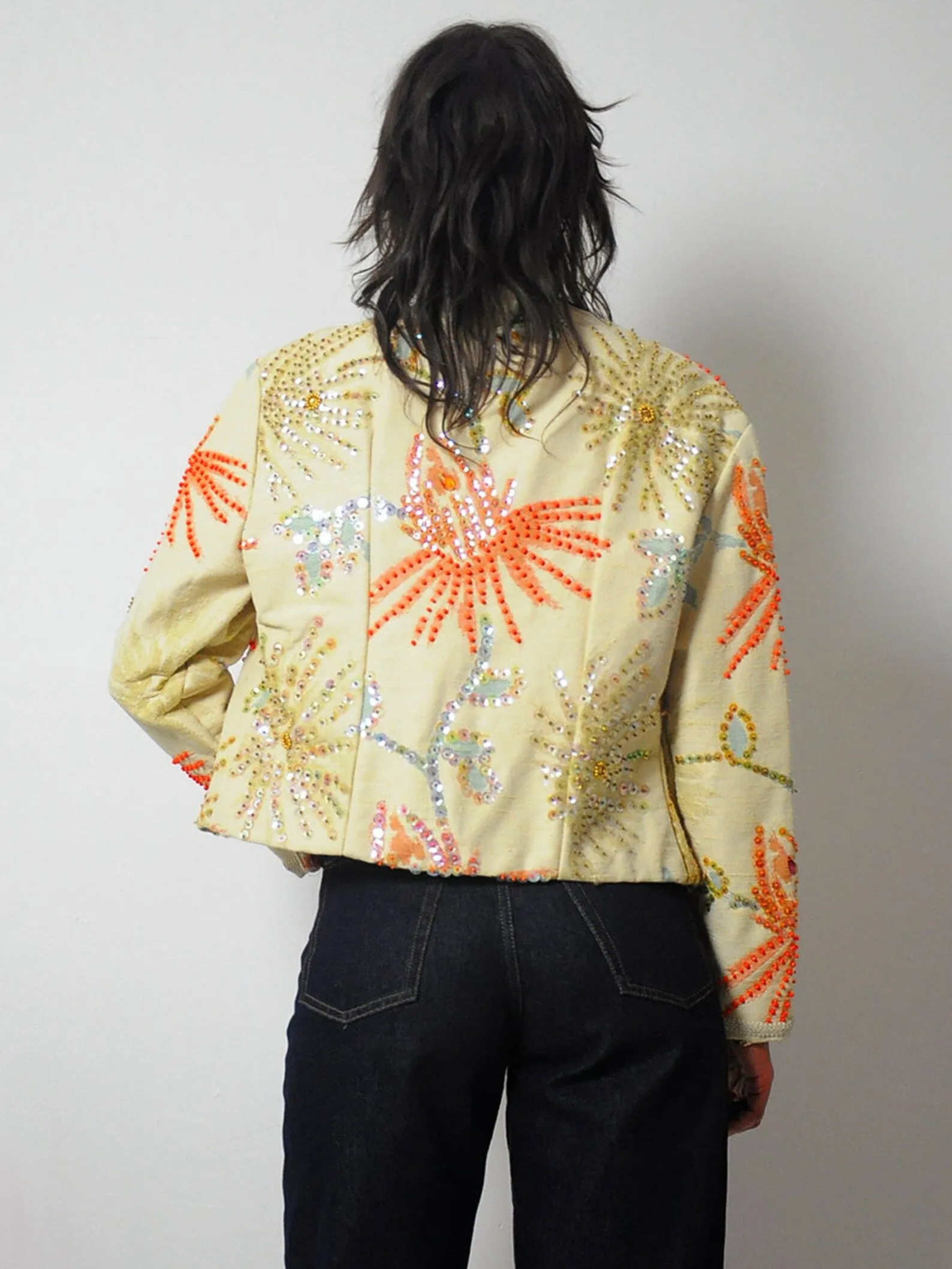 1960's Sequined Floral Jacket