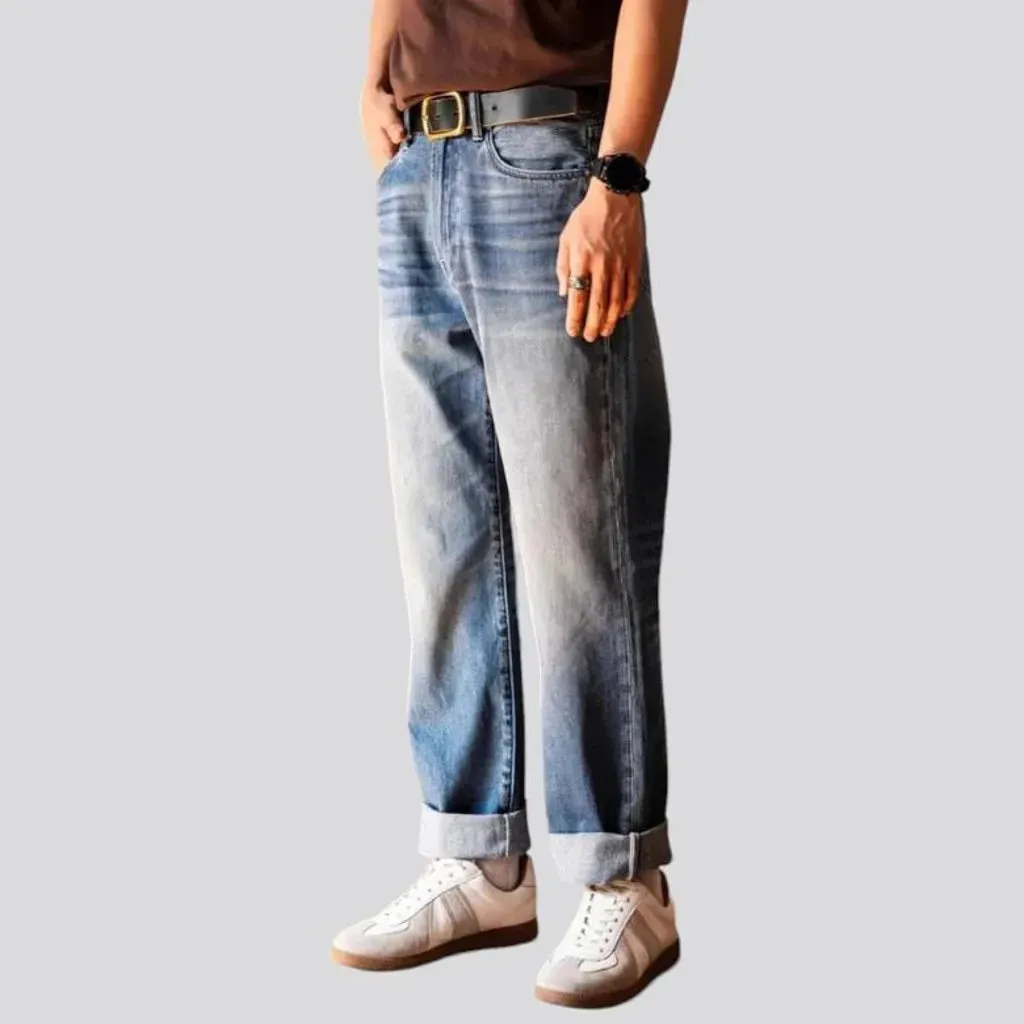 90s high-waist jeans
 for men