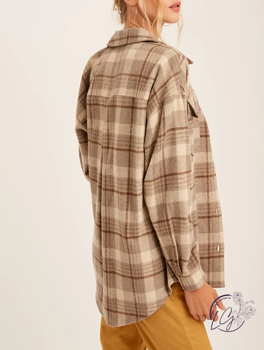 Above All Else Plaid Flannel Shacket