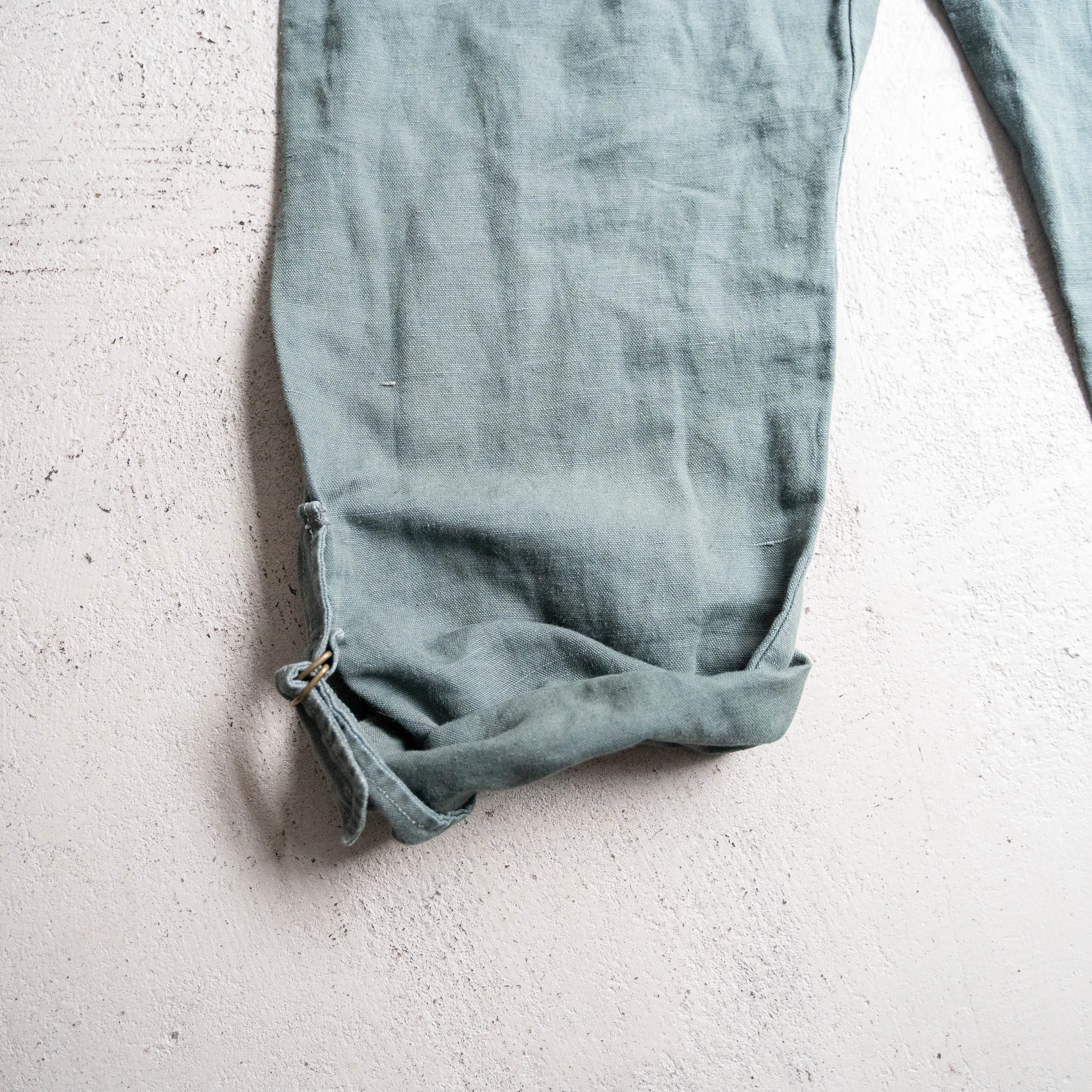 around 1980s Italian military linen mechanic all-in-one　