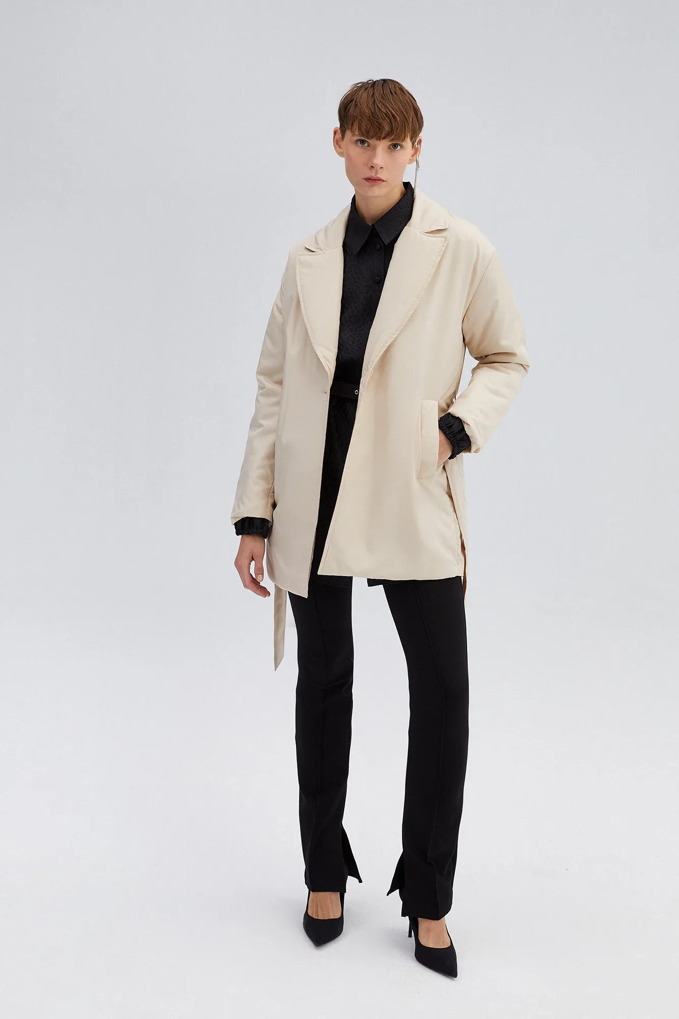 BELTED THIN COAT