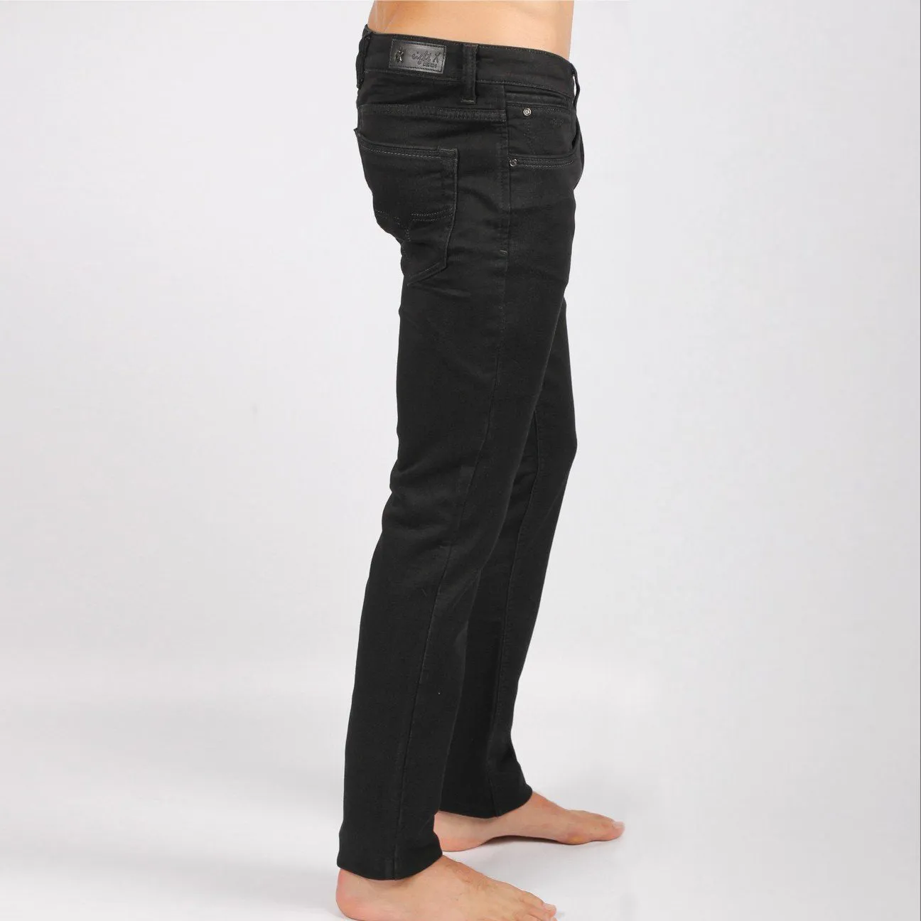 Black Slim Fit Jeans #1227-09