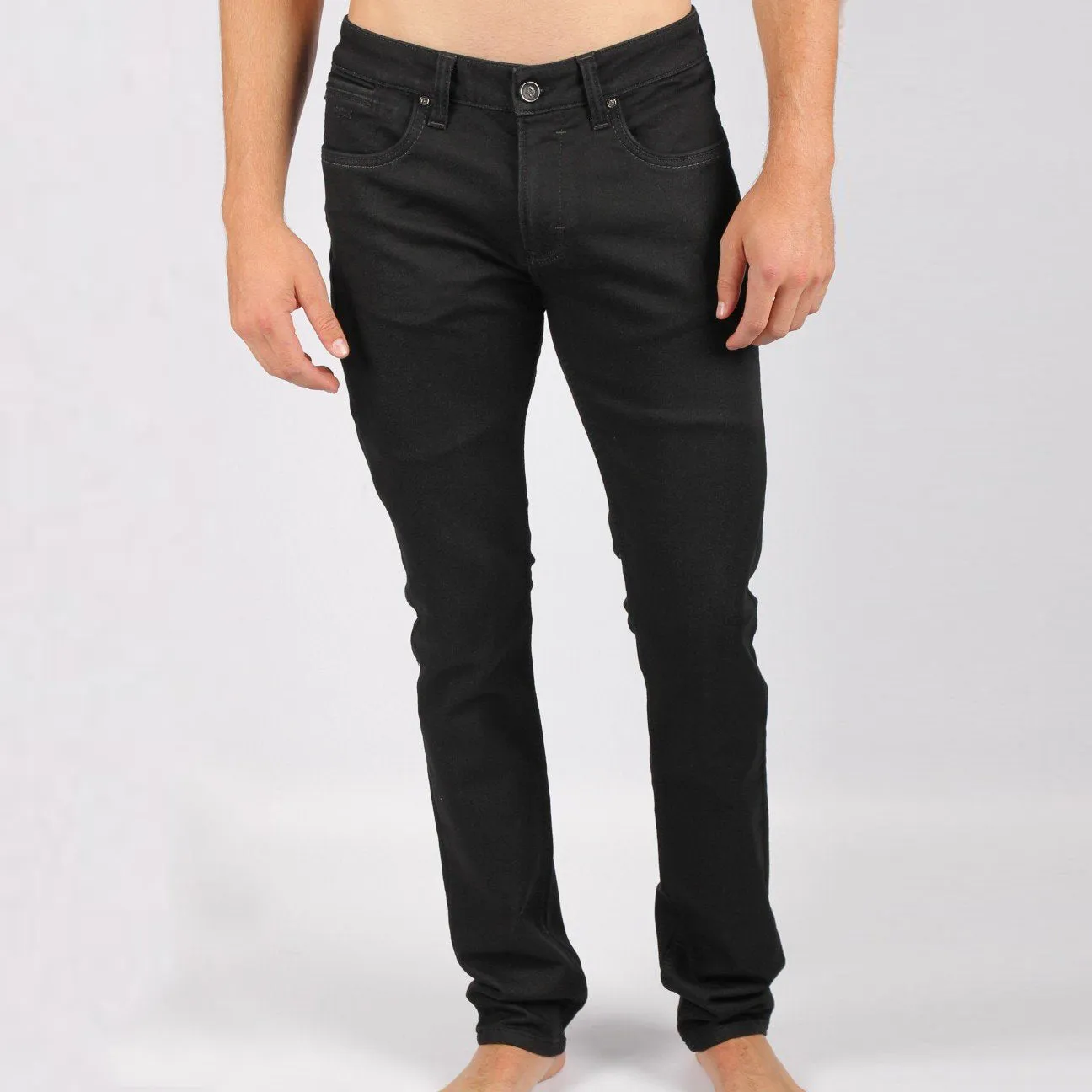 Black Slim Fit Jeans #1227-09