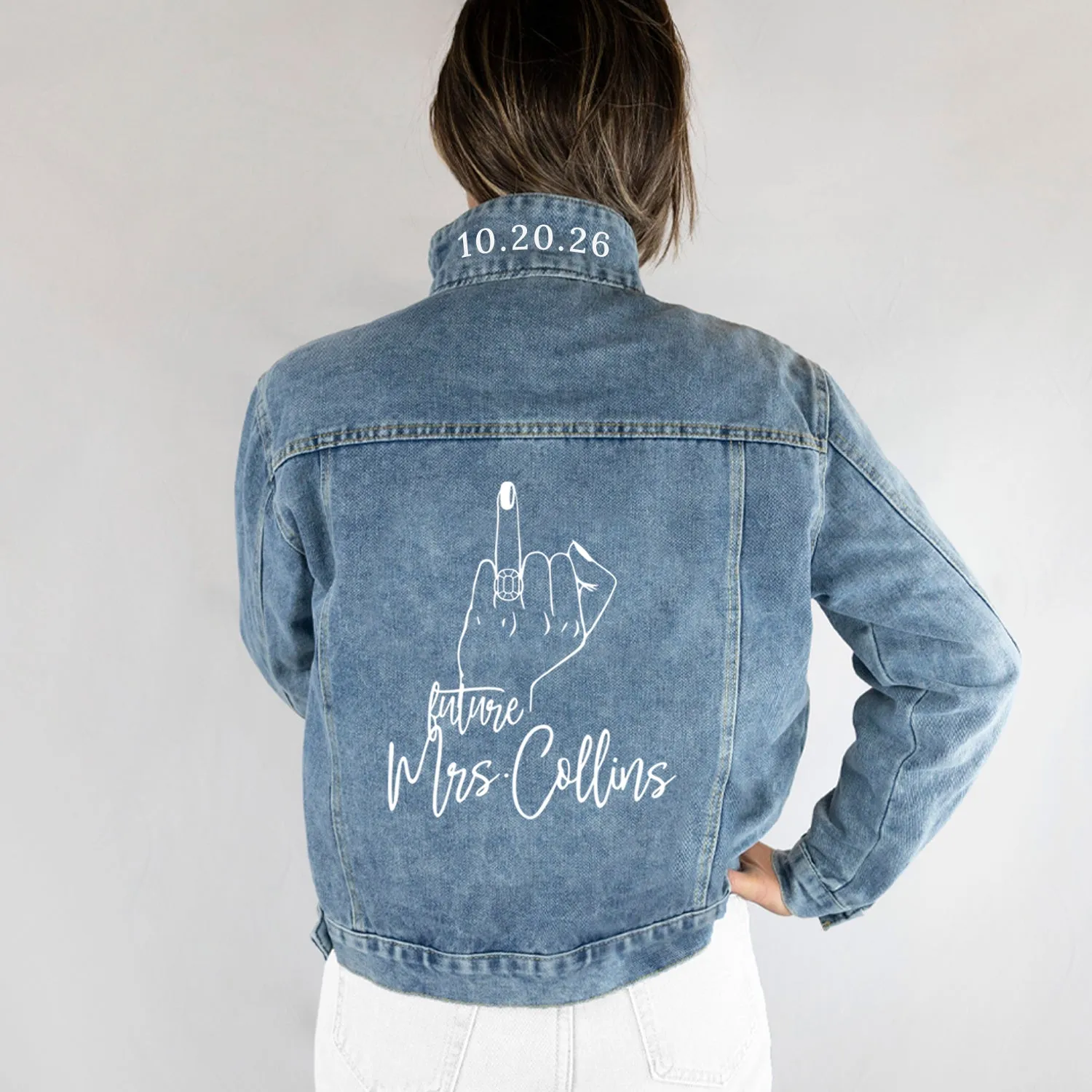 (Blue Denim) Bridal Jacket