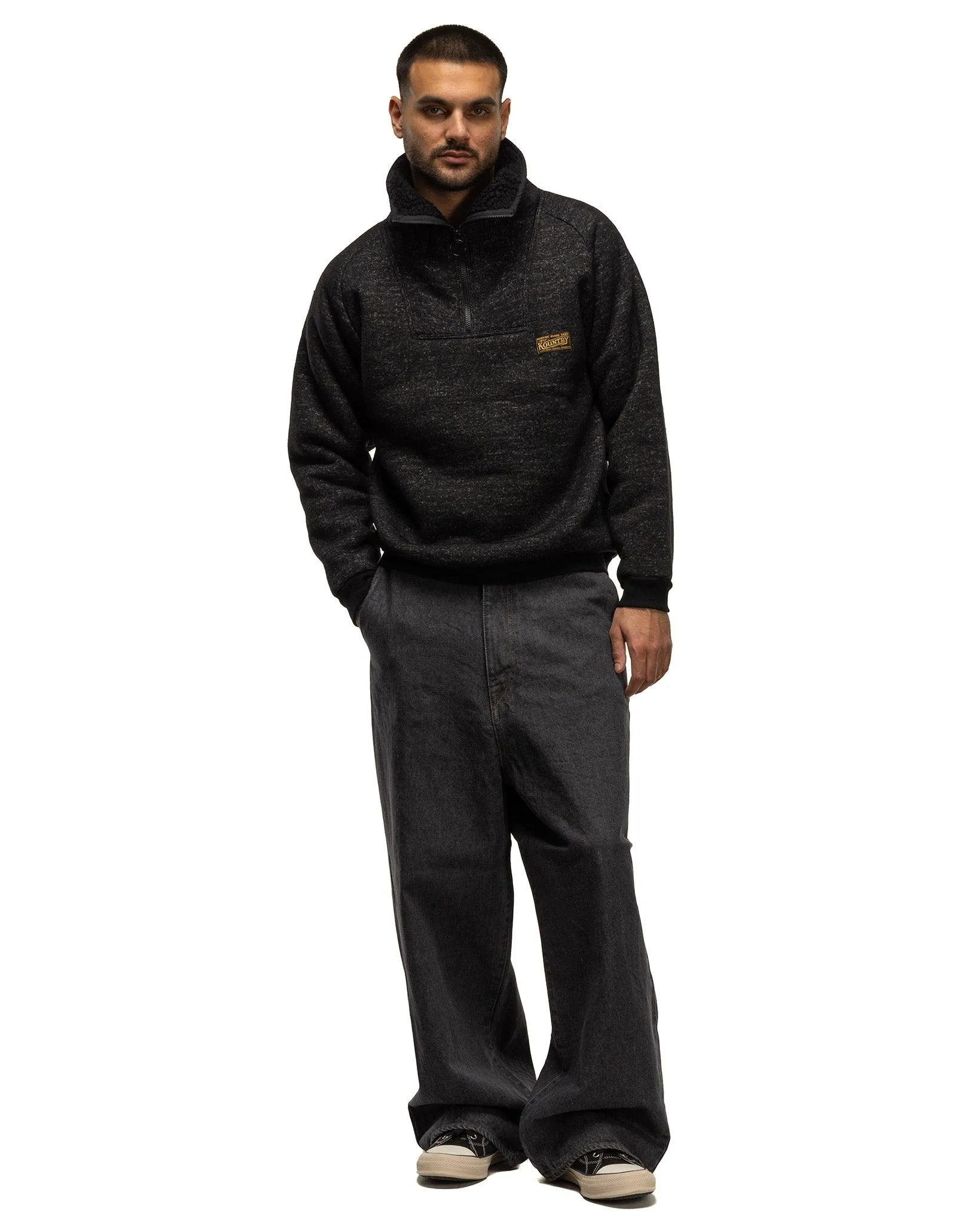 BOA Fleece ZIP Alpine Pull Overall Black