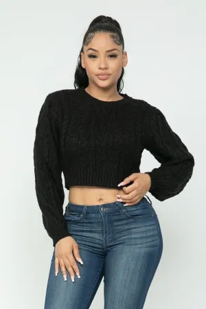 Cable Pullover Top