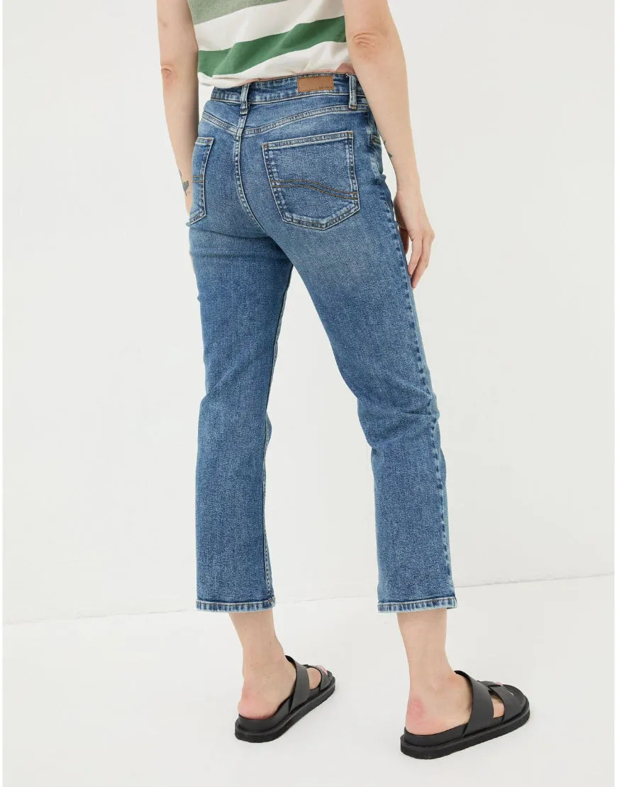 Capri Jeans in Mid Blue