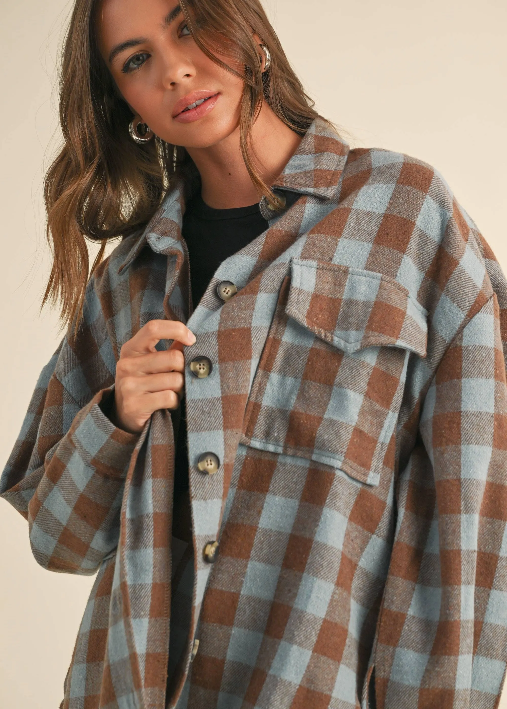 Check it Out Checkered Plaid Shacket