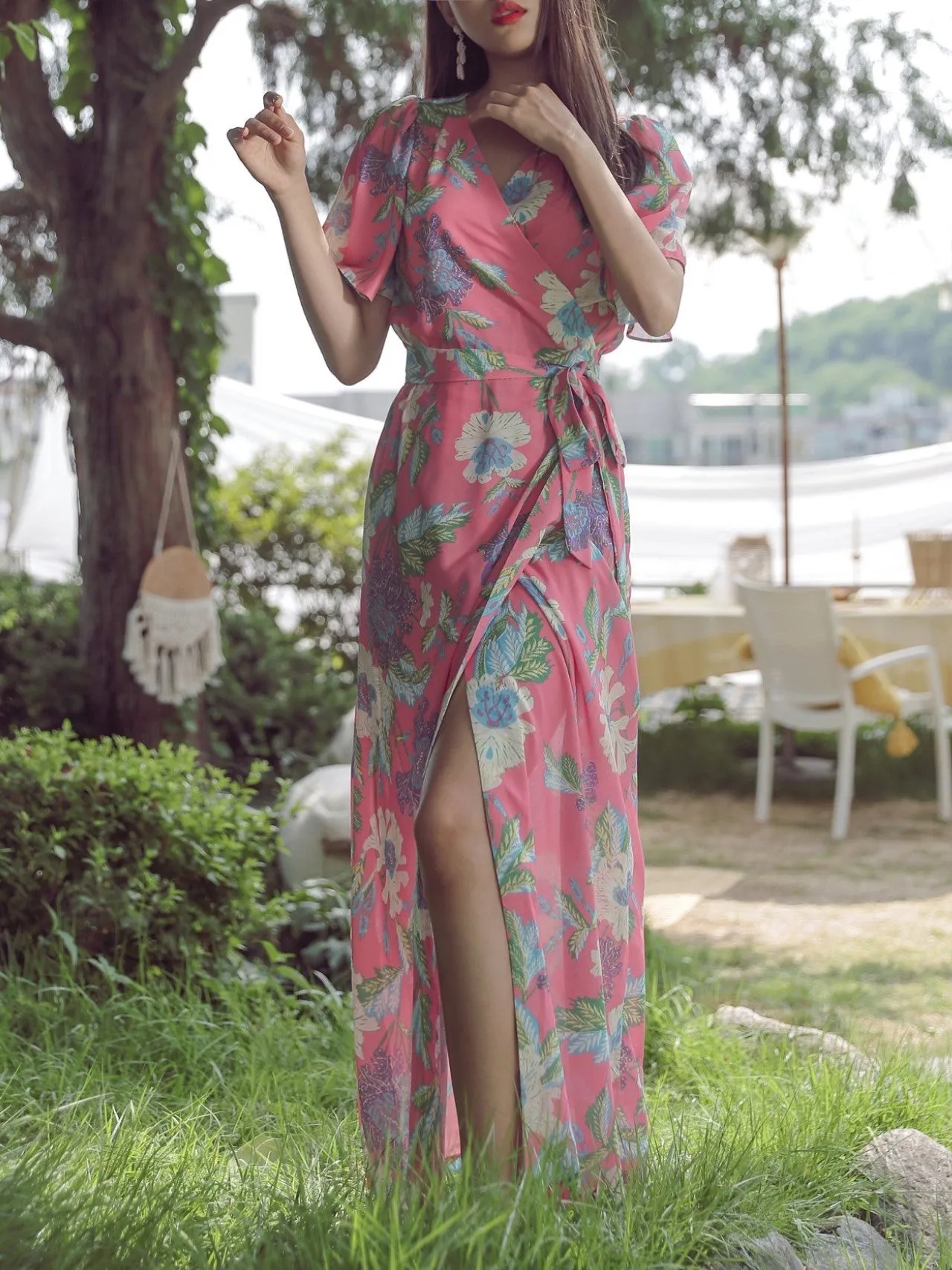 CURZON WRAP MAXI DRESS