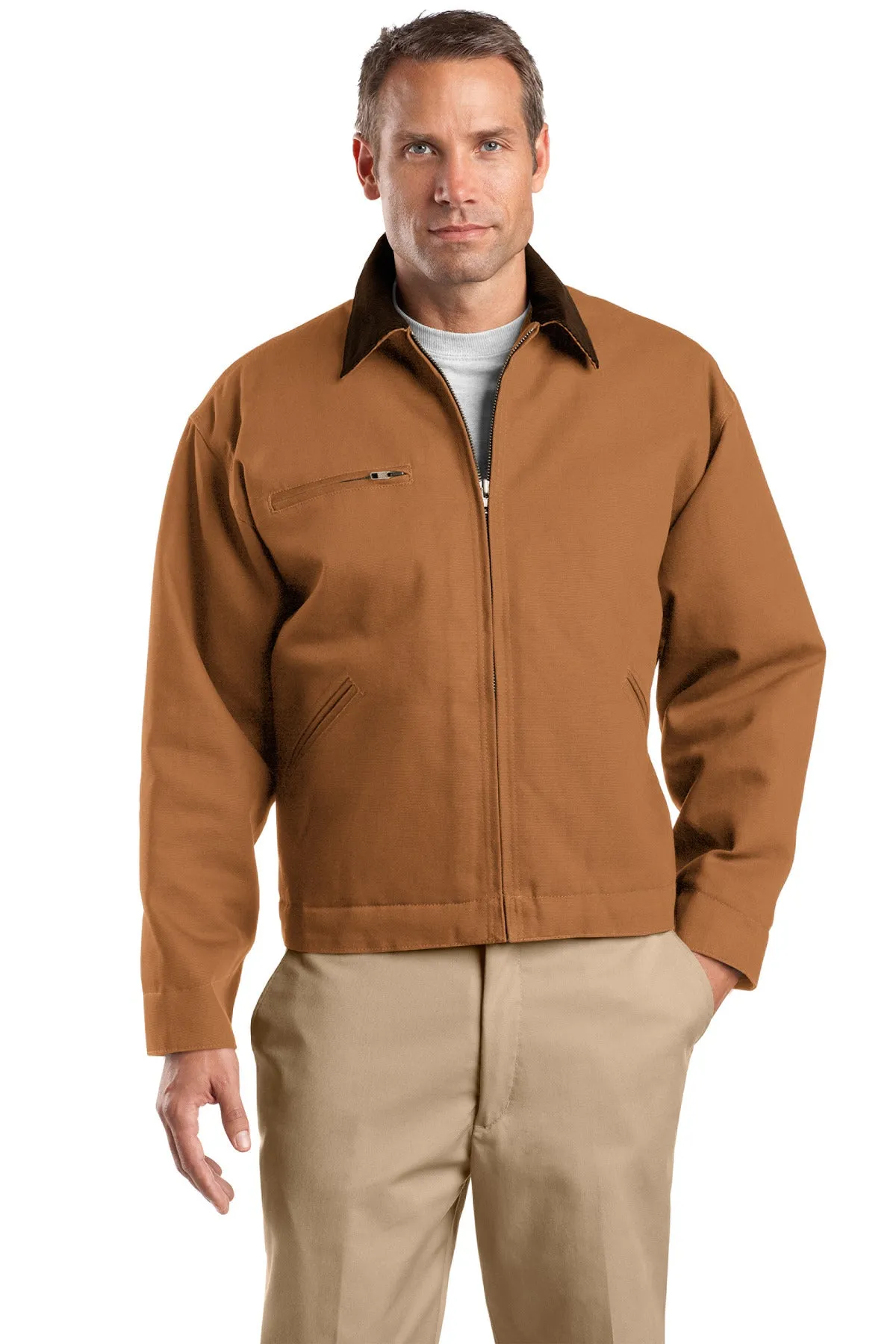 Custom Embroidered - CornerStone® Tall Duck Cloth Work Jacket. TLJ763