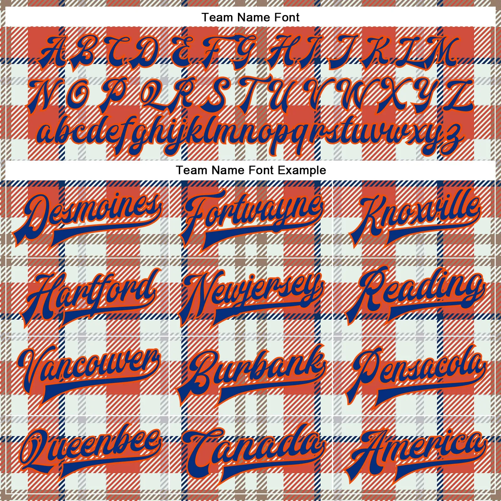 Custom Orange Royal-White Check Board 3D Pattern Design Bomber Full-Snap Varsity Letterman Jacket