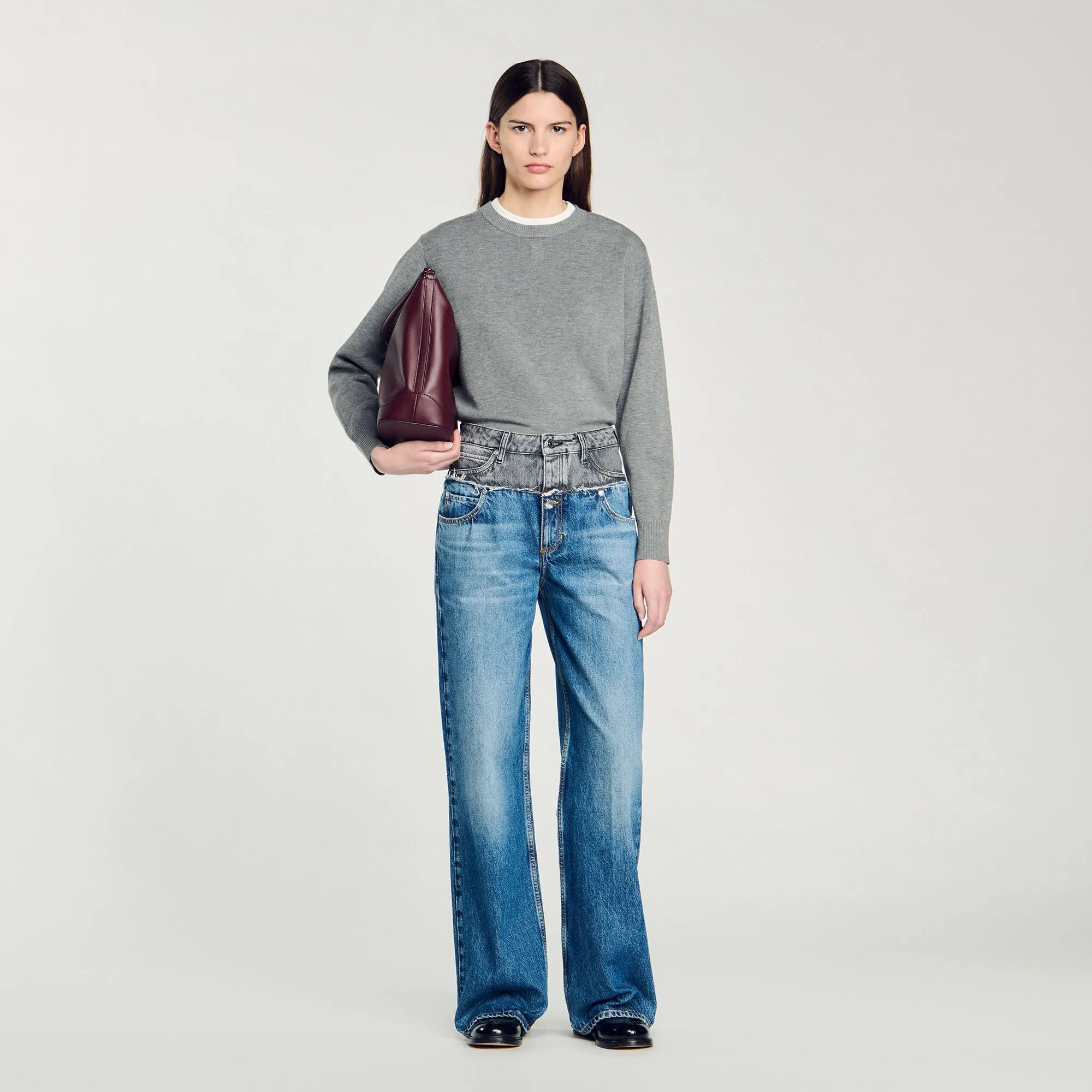 Double Waistband Jeans