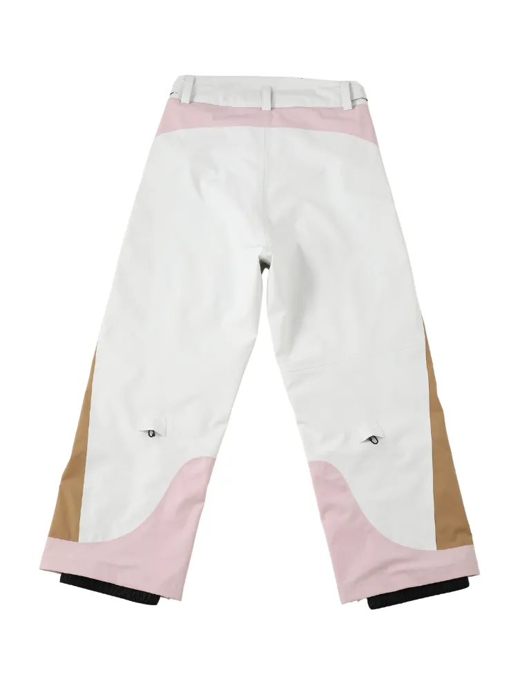 Drysnow Pink Patchwork 3L Ski Pants - Unisex