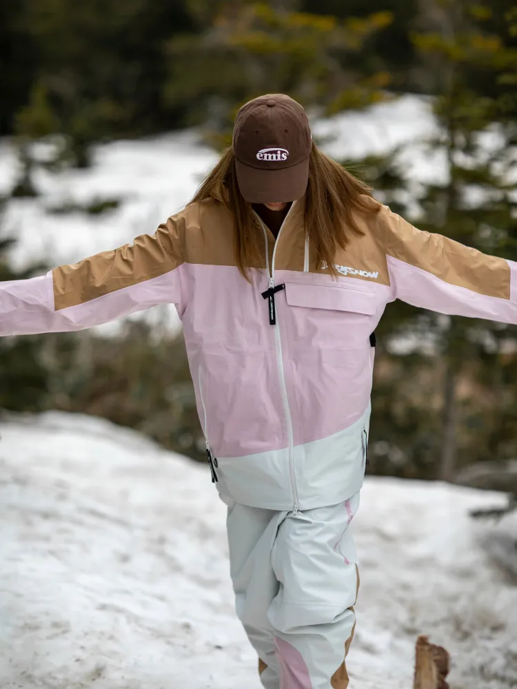 Drysnow Pink Patchwork 3L Ski Pants - Unisex