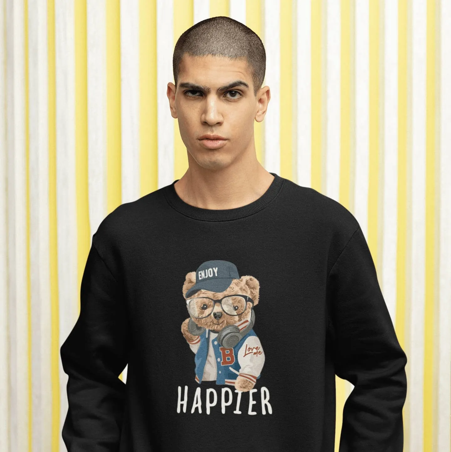 Eco-Friendly Happier Bear Pullover