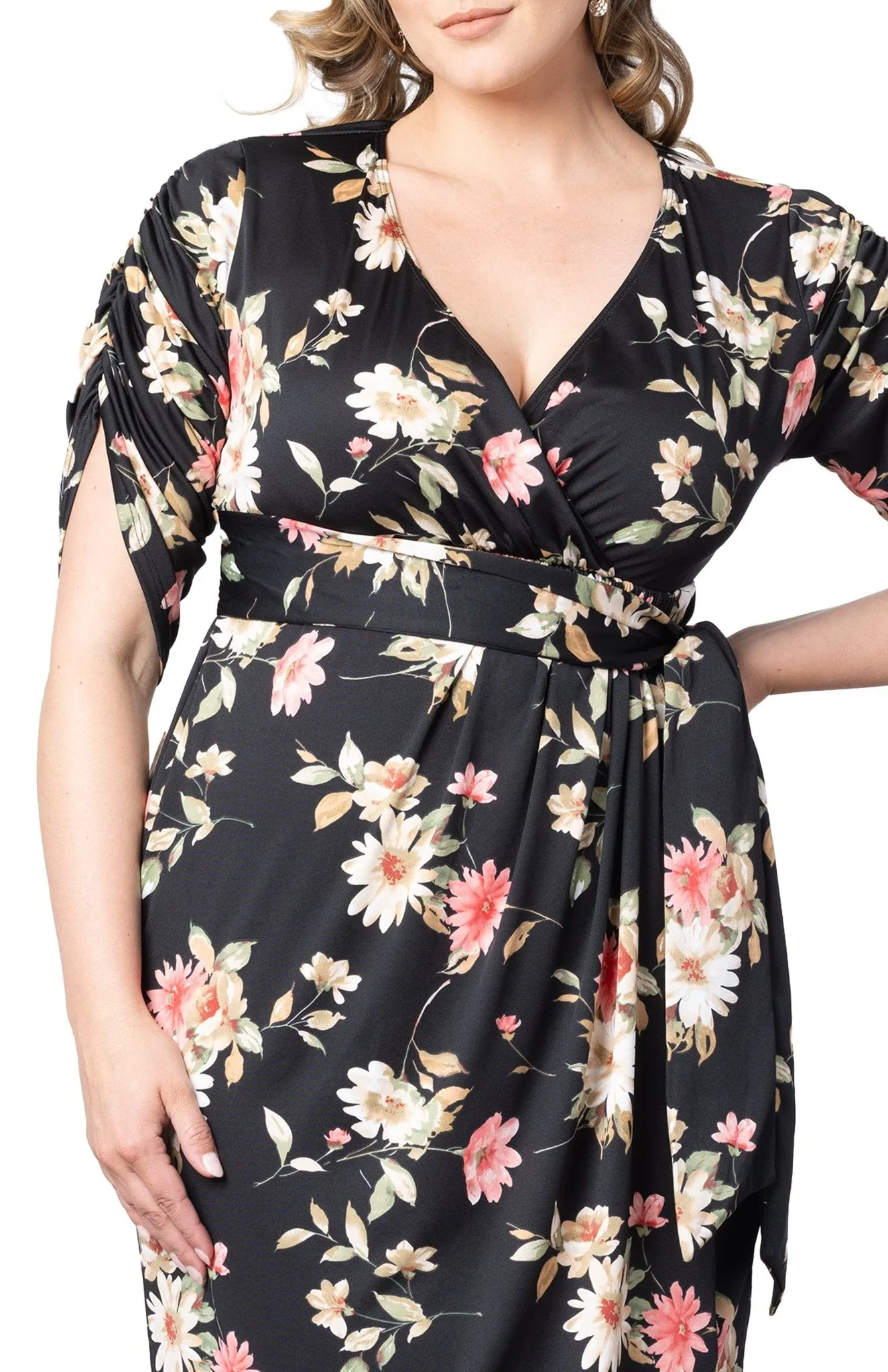 Eden Faux Wrap Dress - Plus