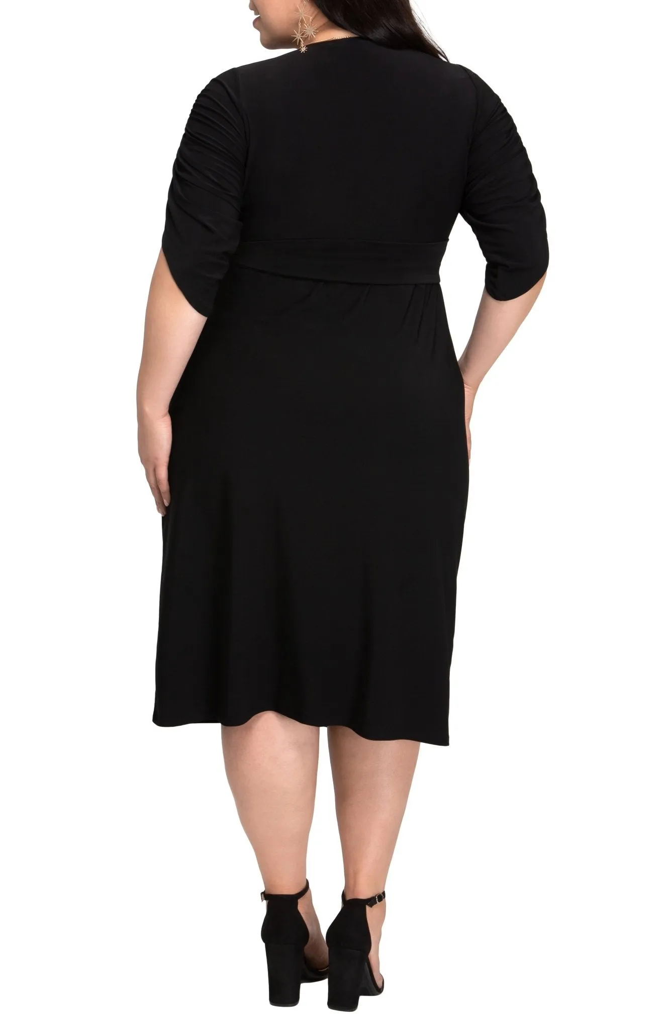 Eden Faux Wrap Dress - Plus