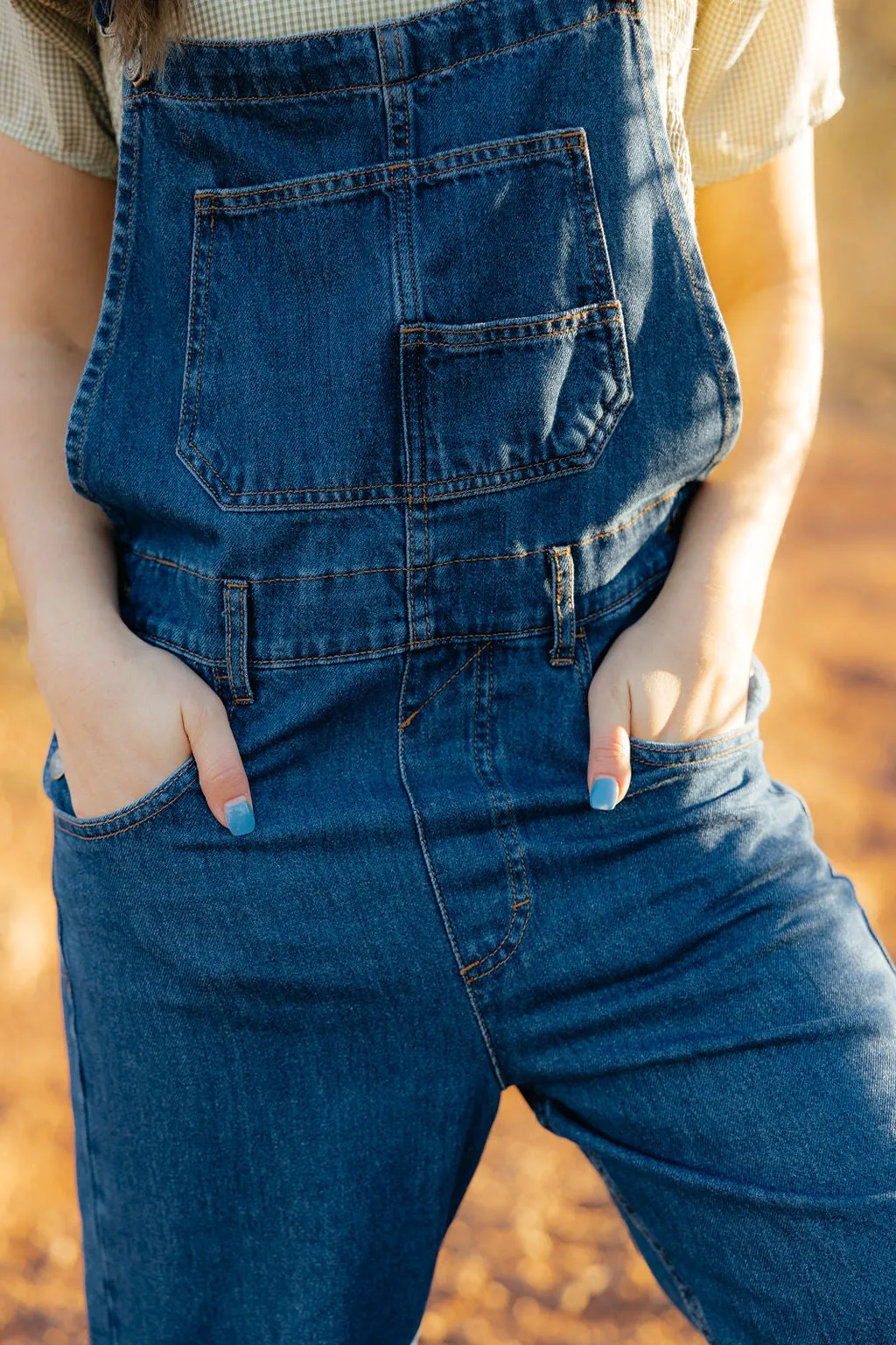 Free People Ziggy Denim Overall-Sapphire Blue