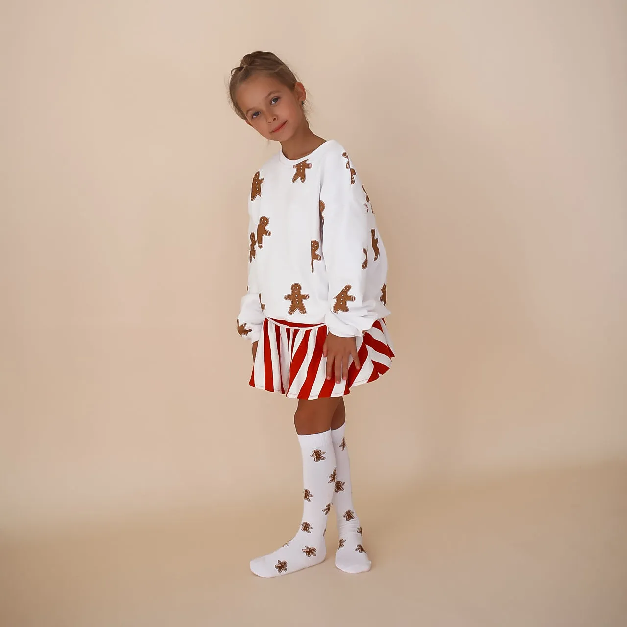 GINGERBREAD MAN | oversized drop shoulder pullover | KIDS