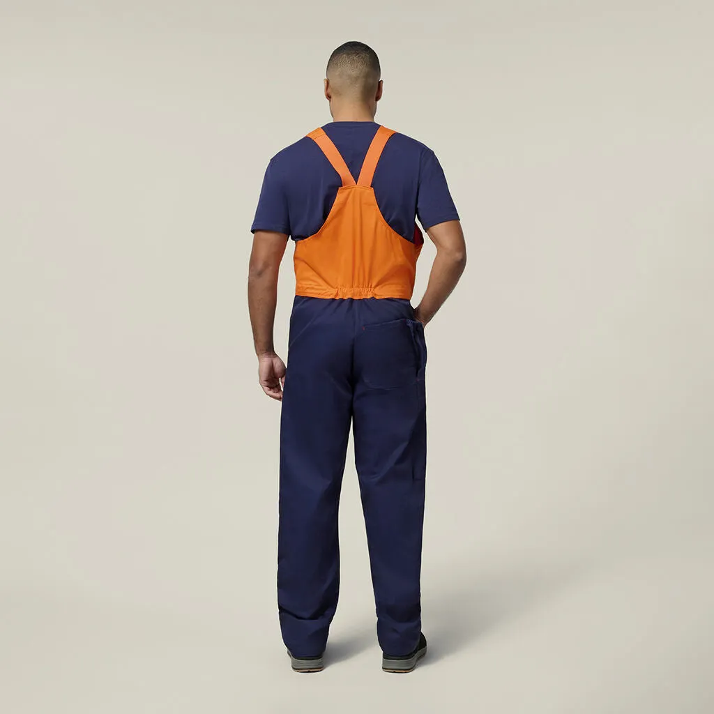 Hard Yakka Hi-Vis 2Tone Action Back Cotton Drill Overall (Y01526)