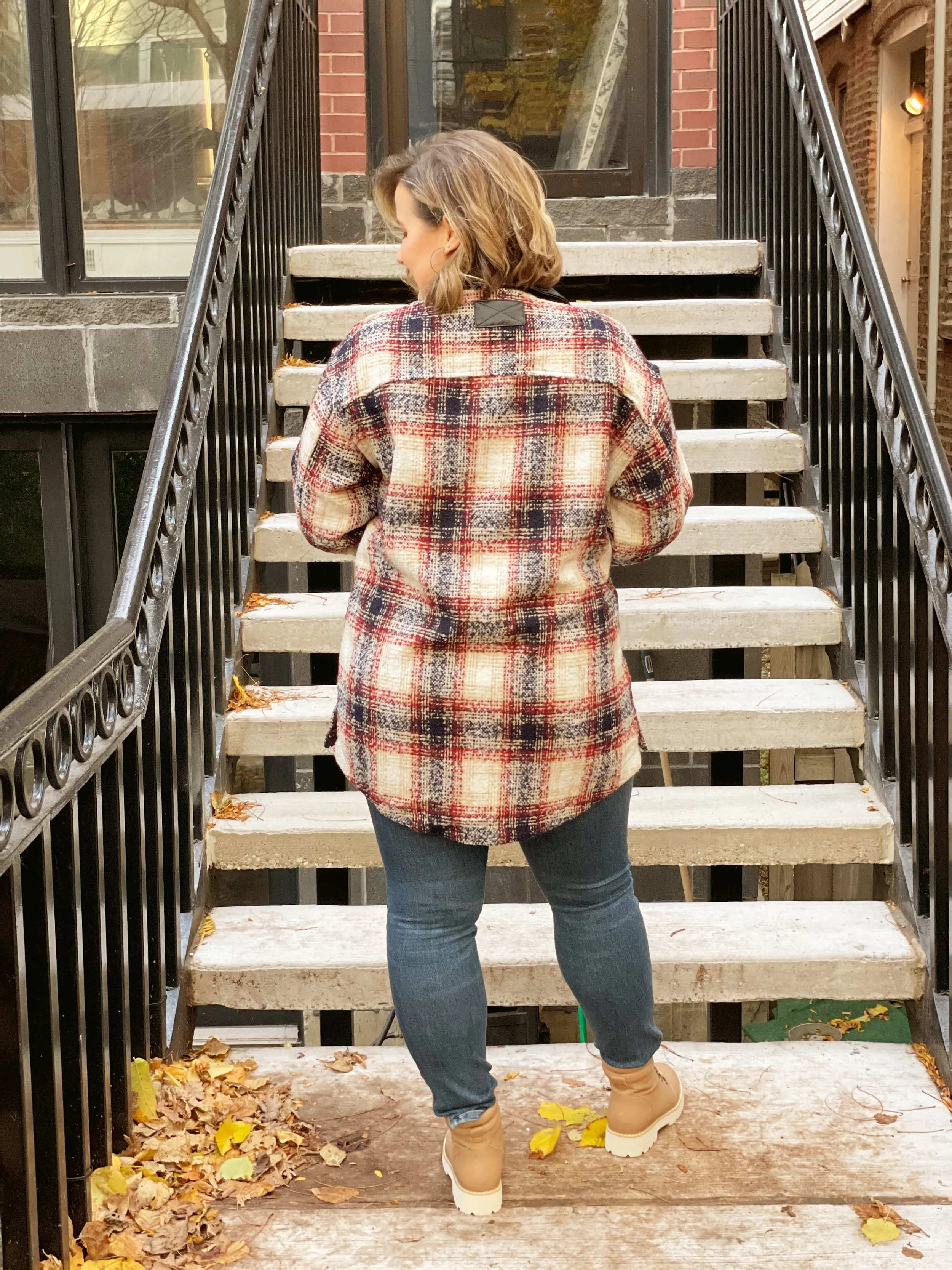 HARVEST Plaid Shacket