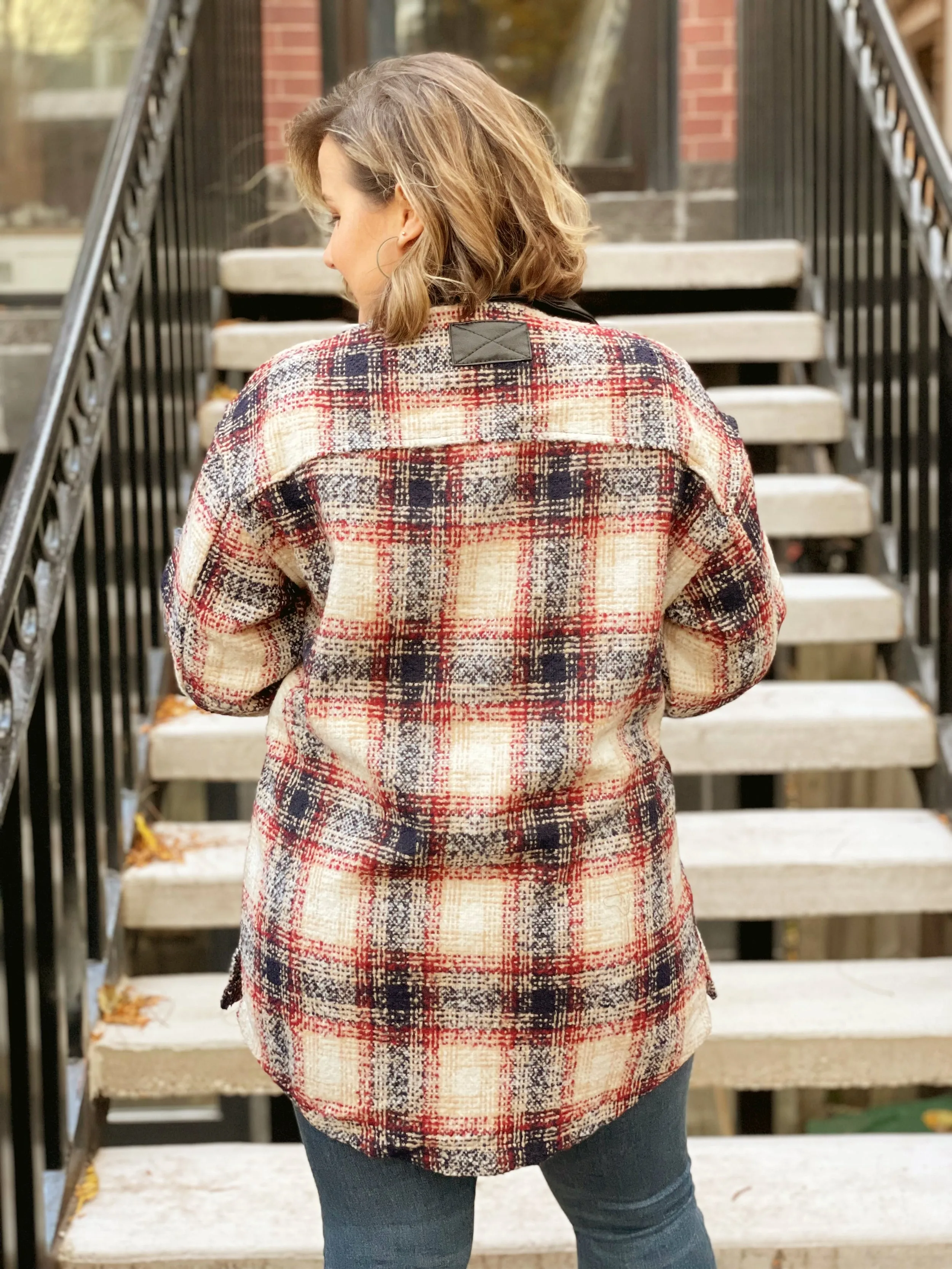 HARVEST Plaid Shacket