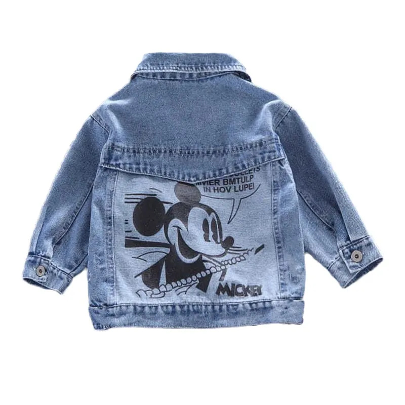 Jacket Baby Denim Mickey - Trendy Toddler Mickey Mouse Jacket