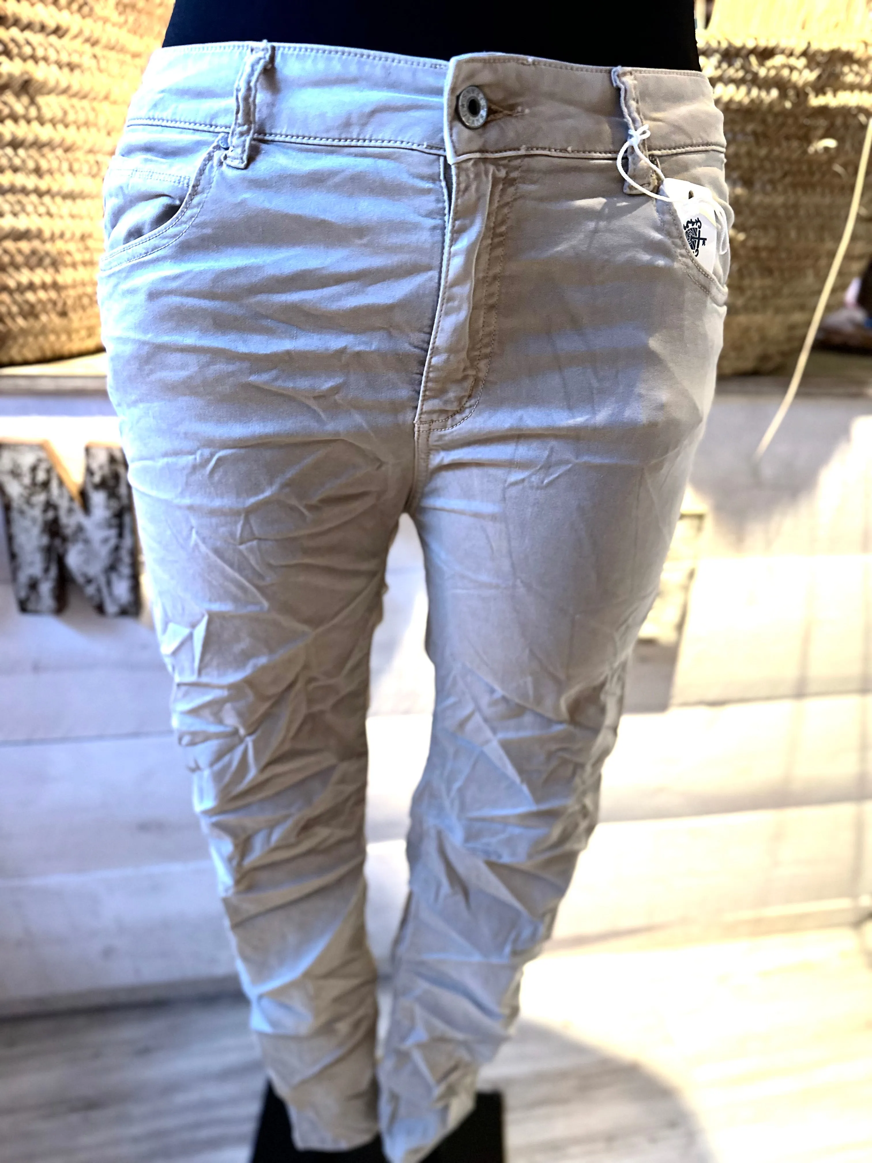 Jeans Hell Beige