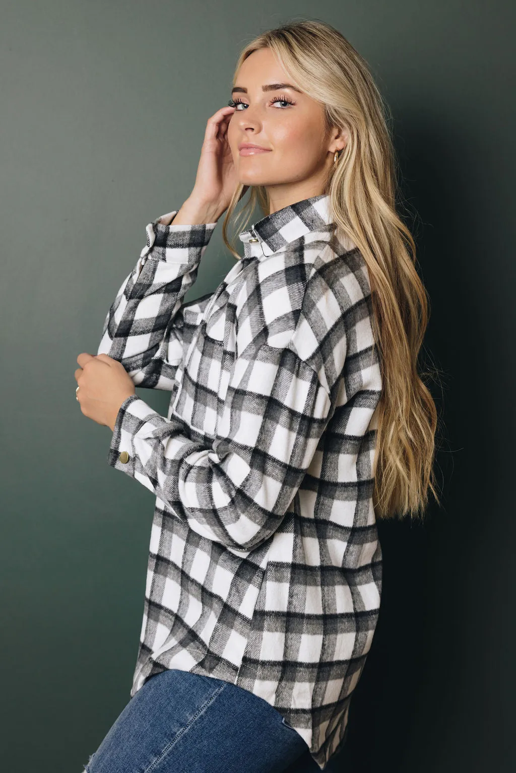 Kaithyn  Plaid Shacket