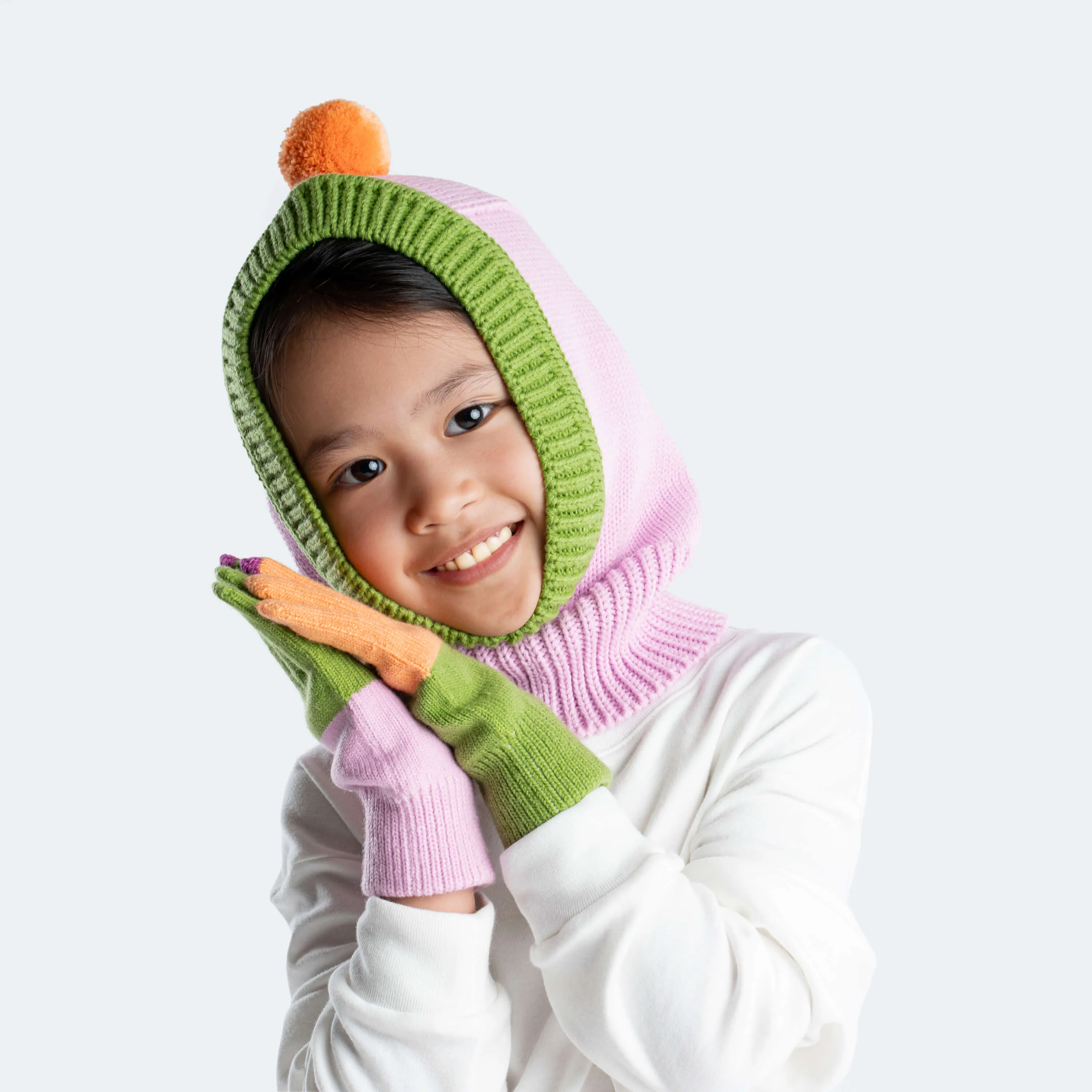 Kids Pom Balaclava