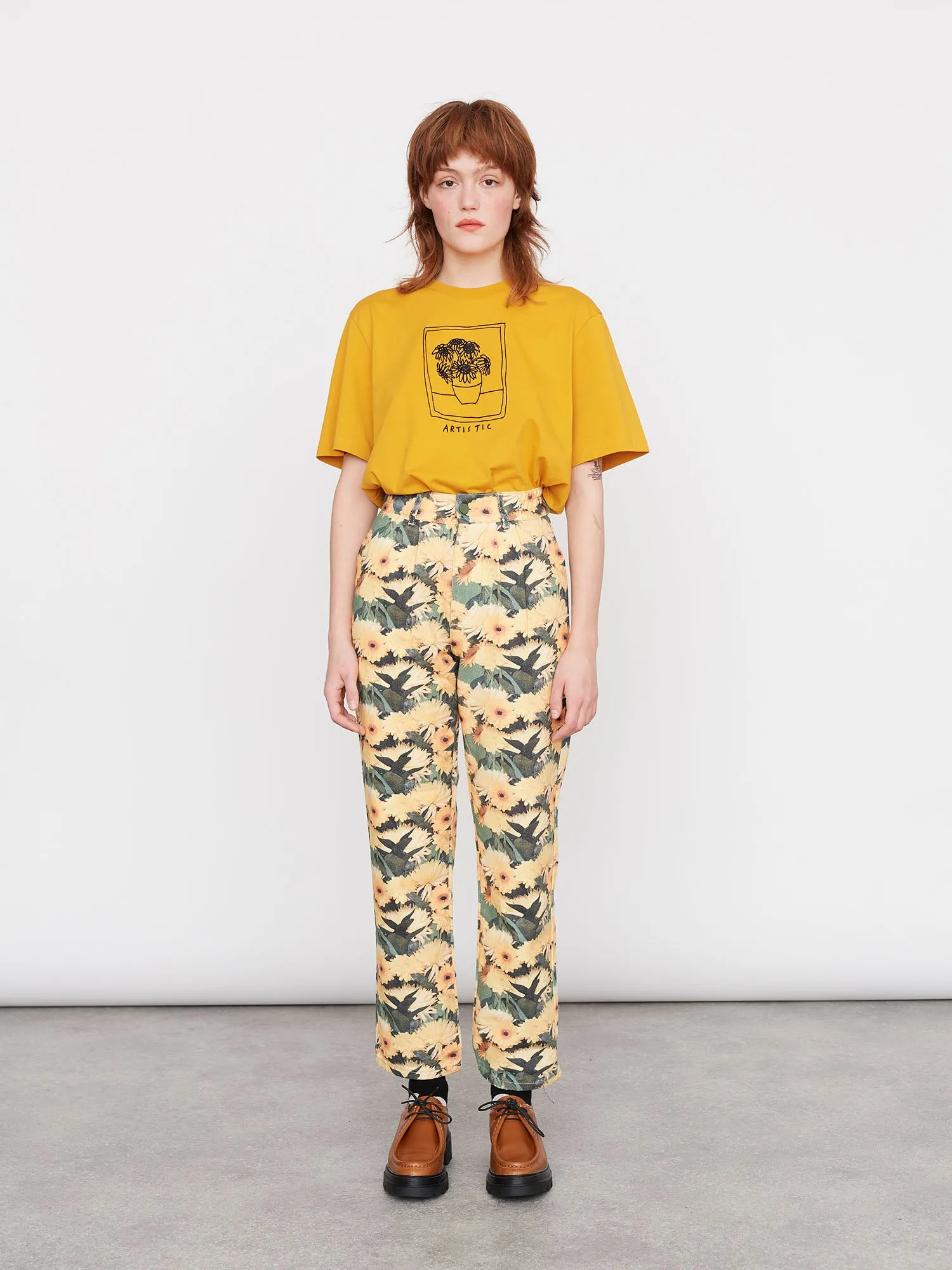 Lazy Oaf Artistic Flowers T-Shirt