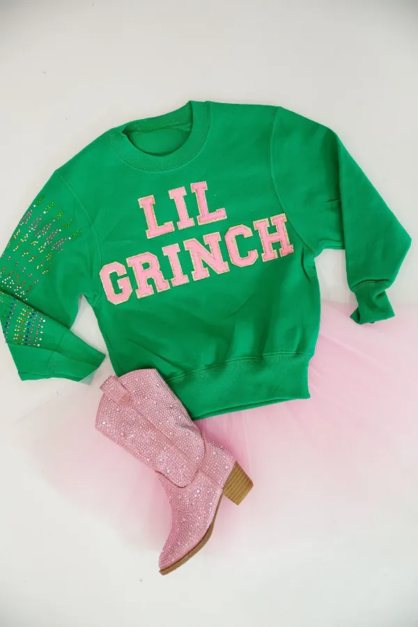 MINI KIDS LIL GRINCH GREEN PULLOVER