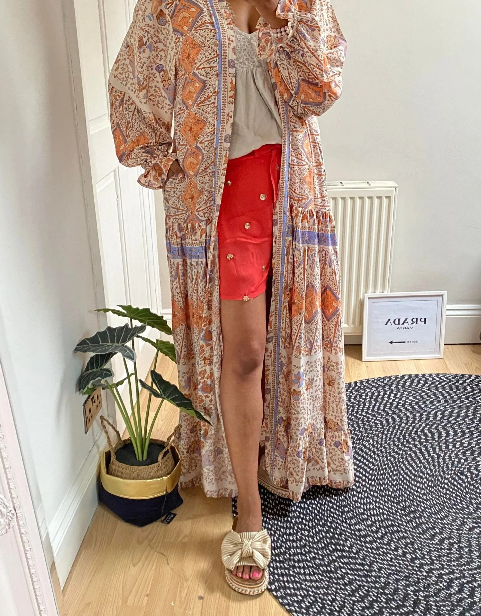 Monaco Maxi Length Kimono Dress Two in One