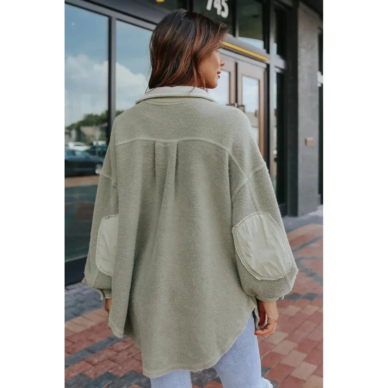 Oversized Urban Sherpa Layering Shacket