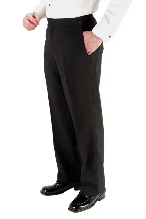 "Christopher" Kids Black Super 150's Luxury Viscose Blend Tuxedo Pants