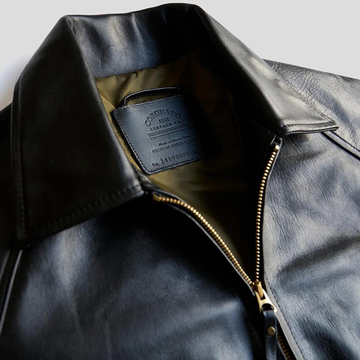 Raglan Horsehide No. 410 | Black/Olive x 16