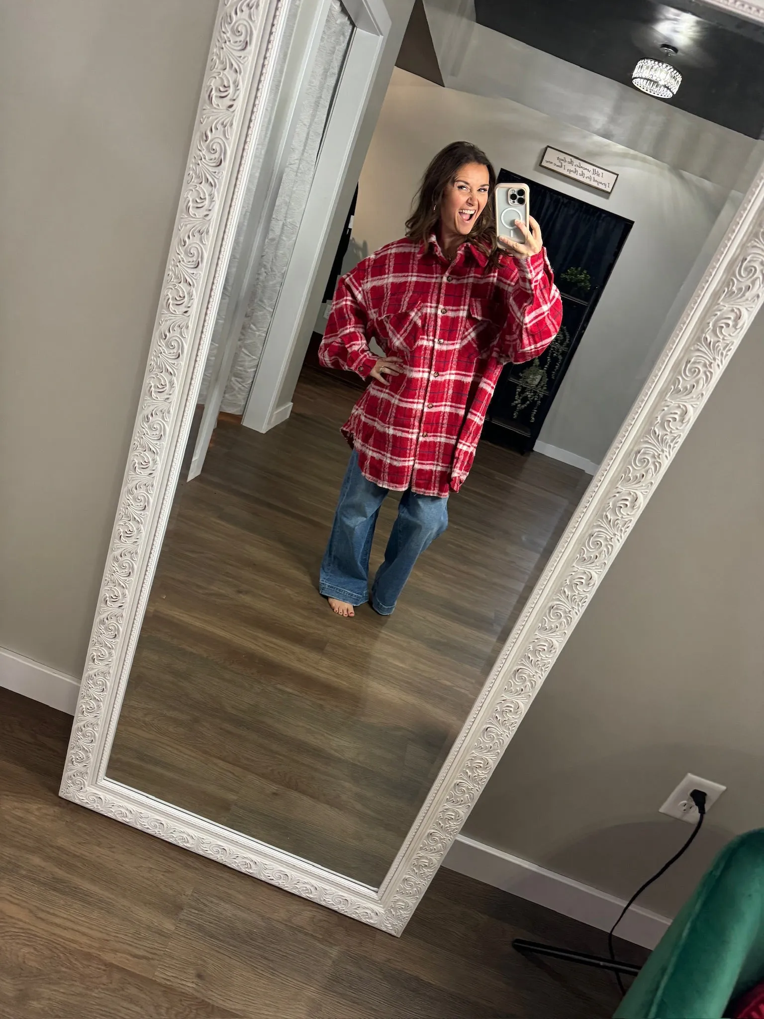 Red Plaid Shacket