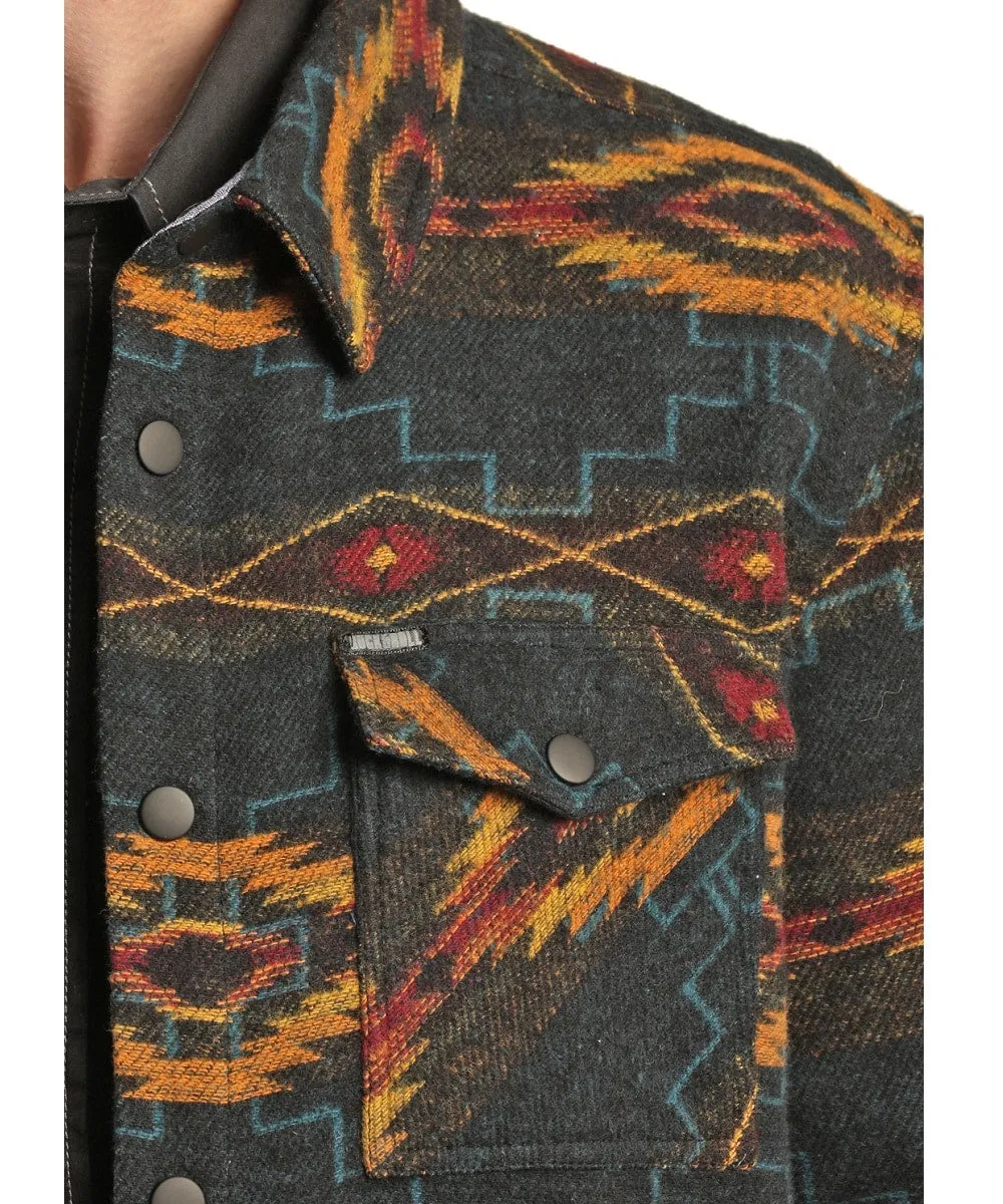 Rock & Roll Men Aztec Shacket