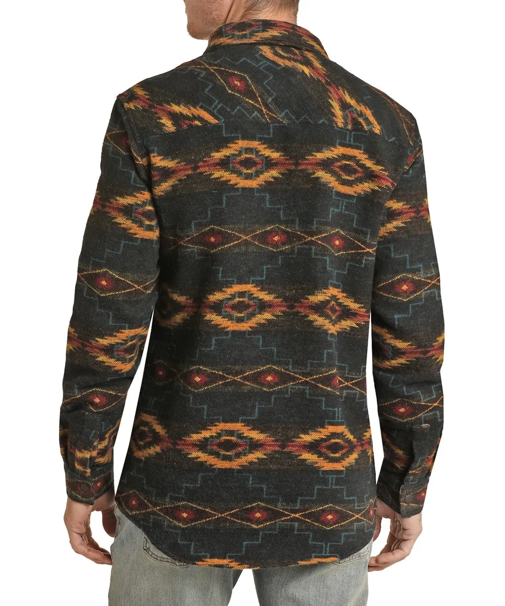 Rock & Roll Men Aztec Shacket