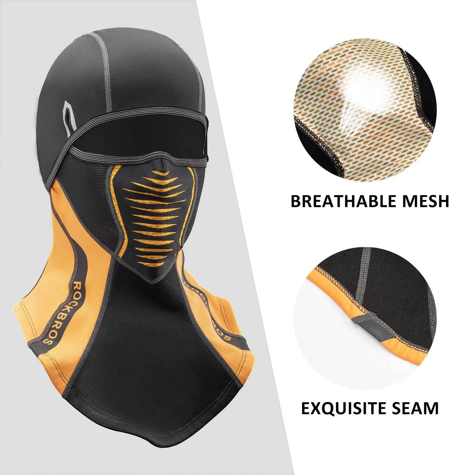 ROCKBROS Balaclava Winter Thermal Fahrrad Vollgesichtsmaske Sturmmaske