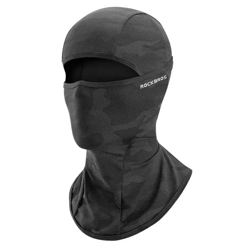 ROCKBROS Women Men's Balaclava Sun Protection Electric Bicycle Motorcycle Full Face Mask Ice Silk Headgear Cycling Spring Summer