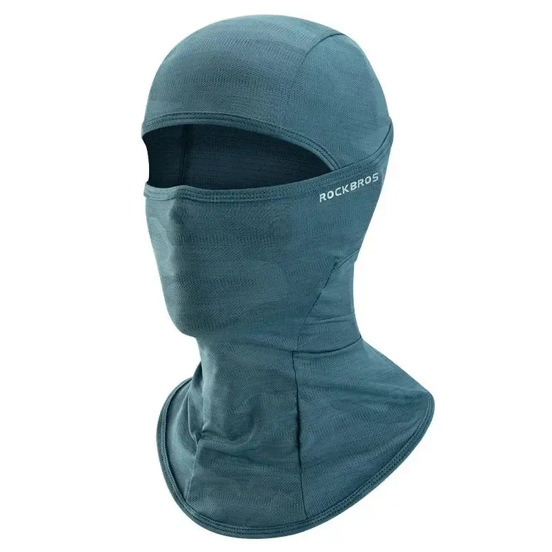 ROCKBROS Women Men's Balaclava Sun Protection Electric Bicycle Motorcycle Full Face Mask Ice Silk Headgear Cycling Spring Summer