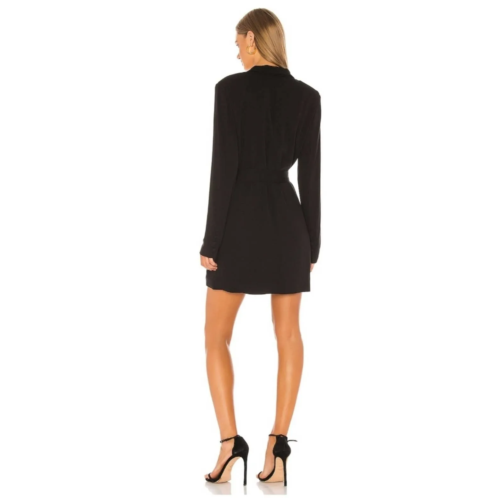 Sanctuary Show Stopper Blazer Wrap Dress Black M