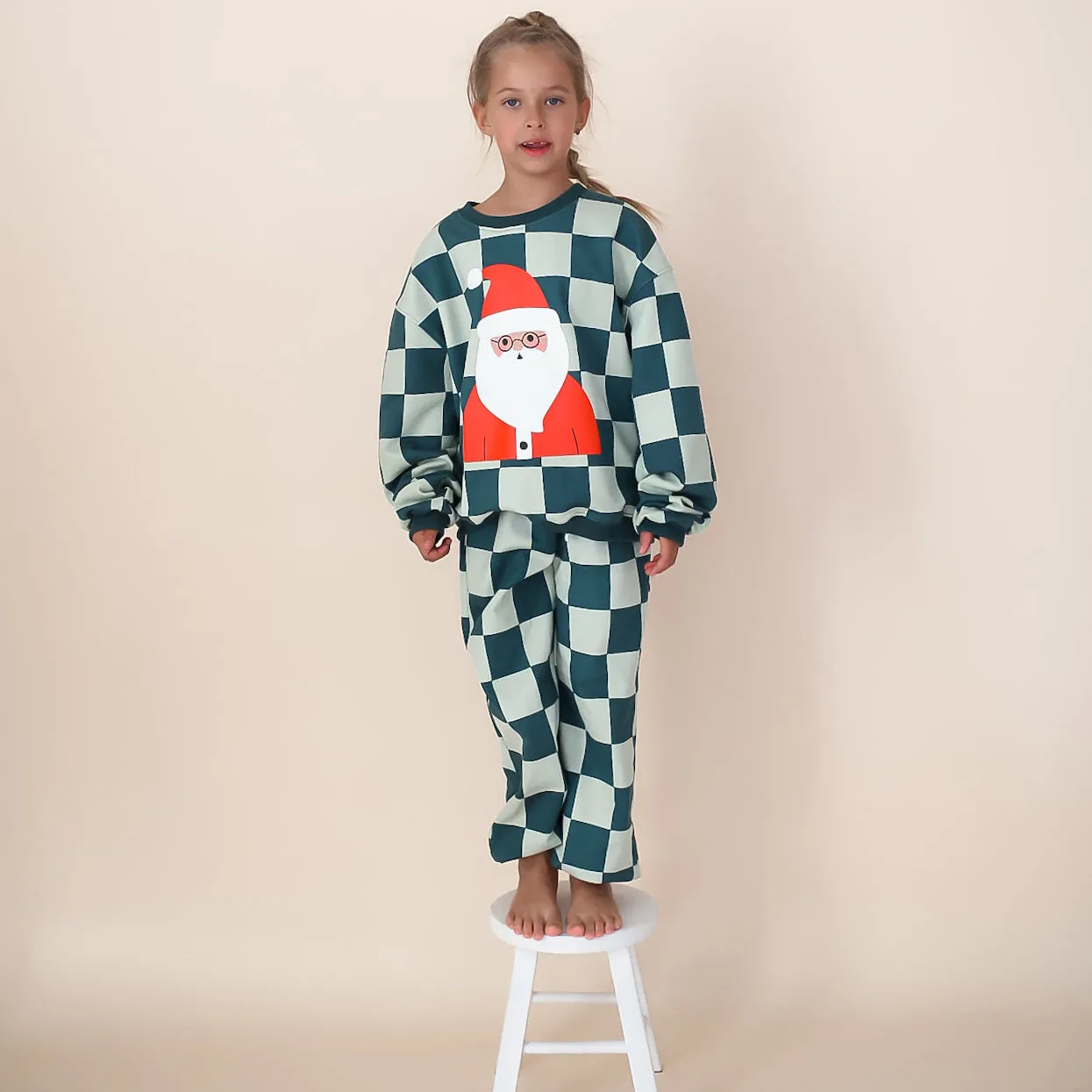 SANTA, I KNOW HIM!!| printed front & back | oversized drop shoulder pullover | KIDS