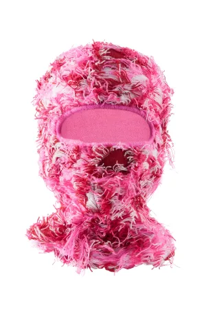 Seantee Pink Fuzzy Ski Mask