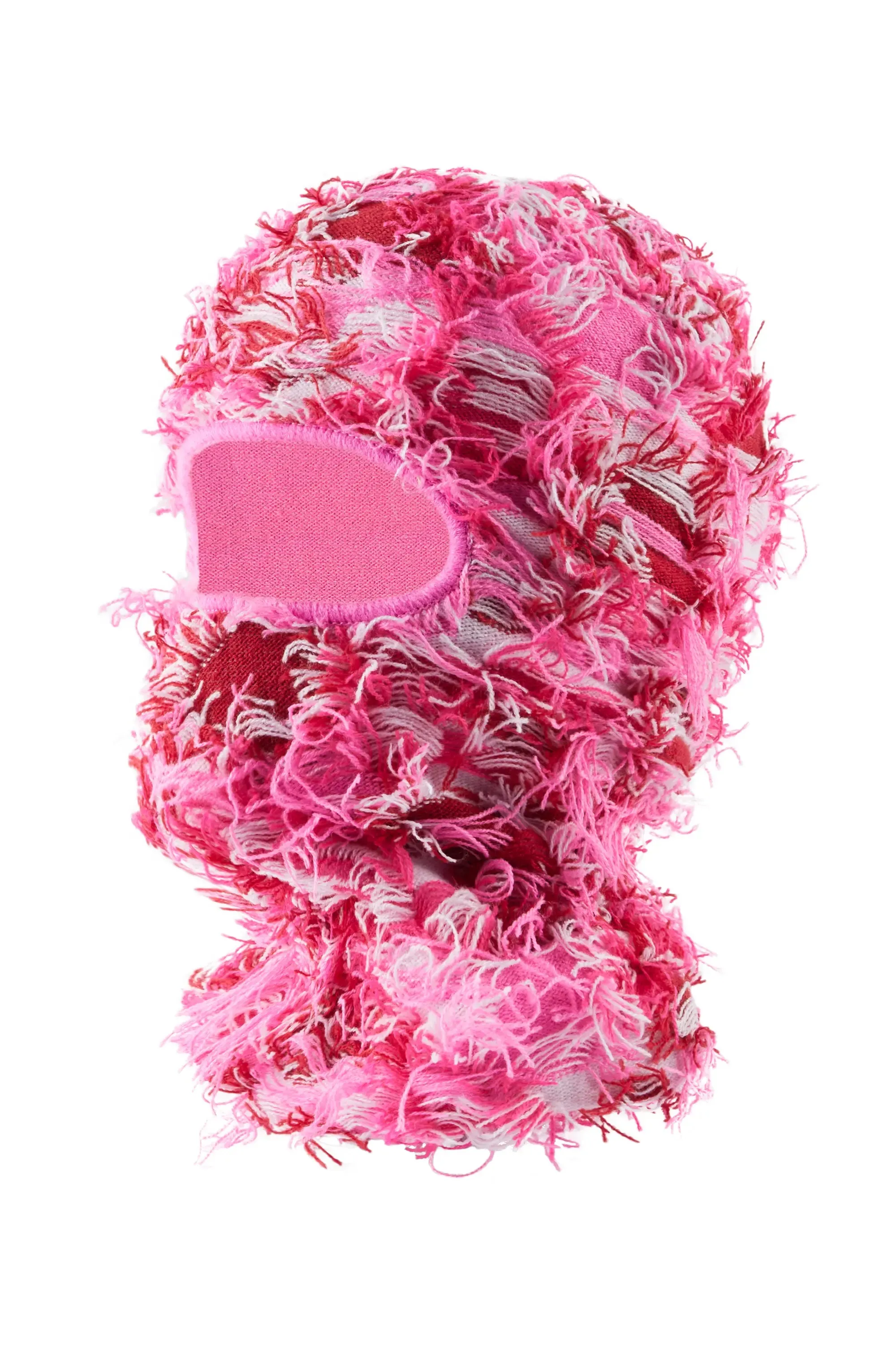 Seantee Pink Fuzzy Ski Mask