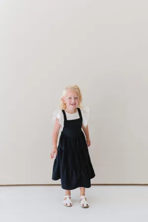 Shay Overall Dress in Navy Blue - Kids