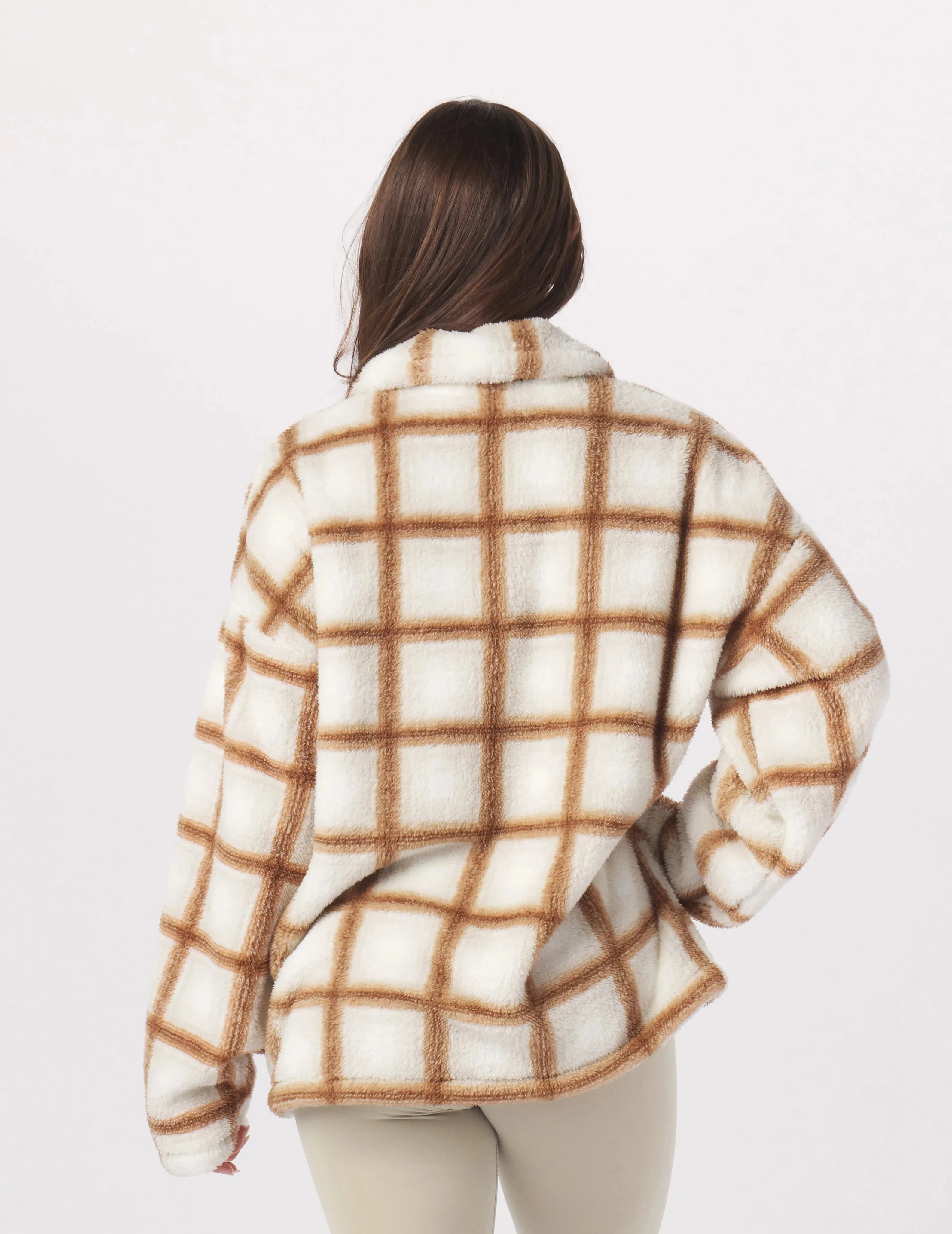 Show-Stopping Shacket:Oatmilk/Almond Jackson Plaid