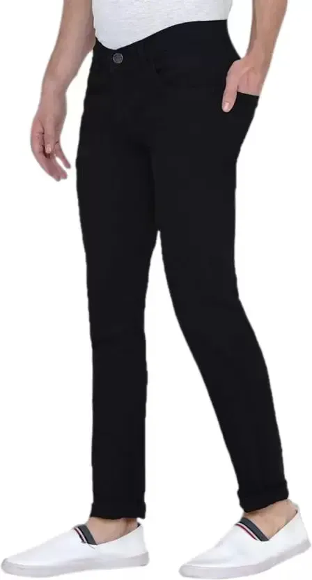 Slim Men Black Jeans