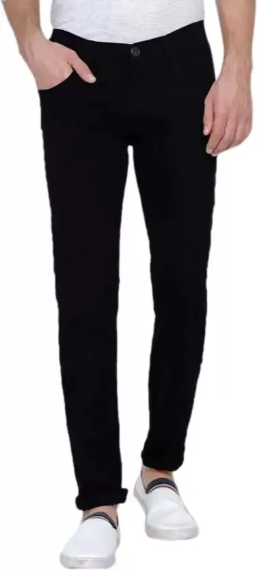 Slim Men Black Jeans